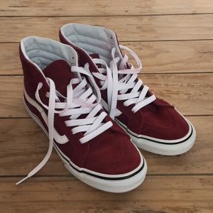 Vans Old Skool Maroon High Tops